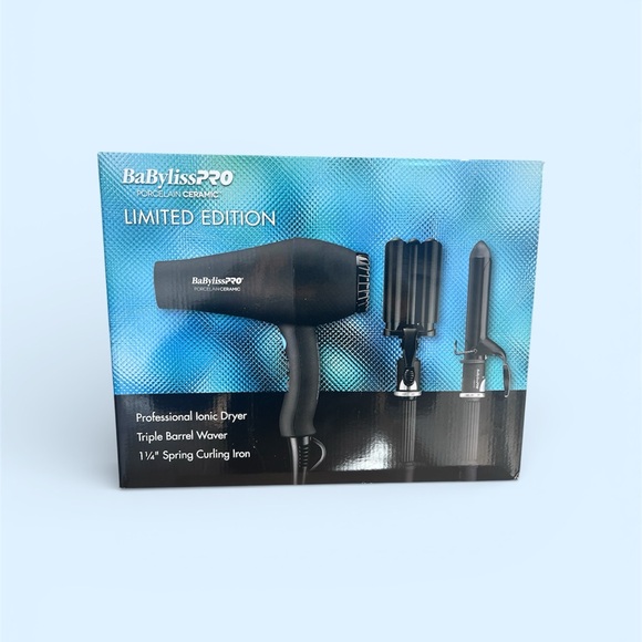 BaByliss Other - BabylissPRO® Porcelain Ceramic™ Holiday Prepack Dryer+Triple Waver+Curling Iron